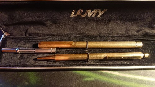 Lamy schreibset vergoldet - schreibset, sehr
